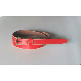 【ふるさと納税】【minca】細幅20mmベルト 栃木レザーの希少な「ハーネスレザー」使用の贅沢な1枚革のレザーベルト/レッド/HL-B04/RED　728【小物 ファッション 人気 おすすめ 】