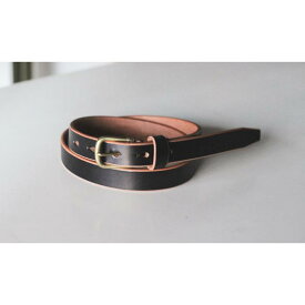 【ふるさと納税】【minca】細幅20mmベルト 栃木レザーの希少な「ハーネスレザー」使用の贅沢な1枚革のレザーベルト/ブラック/HL-B04/BLACK　731【小物 ファッション 人気 おすすめ 】