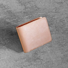 【ふるさと納税】栃木レザー使用｜やわらか本革二つ折り財布｜Half wallet 02C｜タン｜minca（全7色）