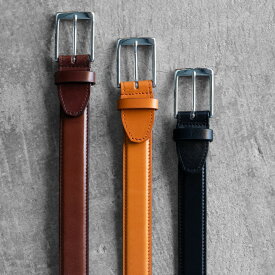 【ふるさと納税】栃木レザー使用｜希少ハーネスレザーの贅沢ビジネスベルト｜Business belt｜minca（全3色） | 雑貨 小物 ファッション 人気 おすすめ 送料無料