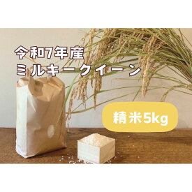 【ふるさと納税】【令和7年産】栃木市岩舟町産ミルキークイーン5kg【精米】米　新米　ミルキー　農家直送　産地直送