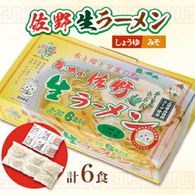 【ふるさと納税】麺の城山　佐野生ラーメン6食入り【配送不可地域：離島】【1061567】