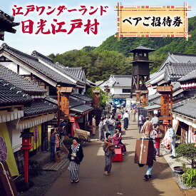 【ふるさと納税】江戸ワンダーランド日光江戸村 ペアご招待券｜観光 旅行 チケット ペアチケット テーマパーク [0179]