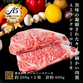 【ふるさと納税】おやま和牛 A5 極 サーロイン 約200g×2枚【配送不可地域：離島】【1096924】