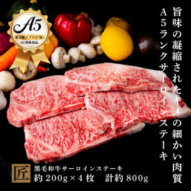 【ふるさと納税】おやま和牛 A5 極 サーロイン 約200g×4枚【配送不可地域：離島】【1096926】