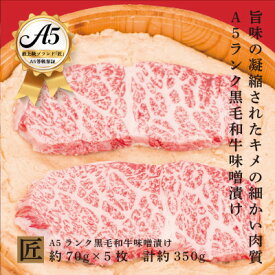 【ふるさと納税】おやま和牛 A5 極 味噌漬け×5枚【配送不可地域：離島】【1096952】