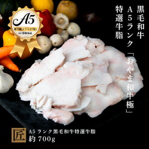 【ふるさと納税】おやま和牛 A5 極 牛脂約700g【配送不可地域:離島】【1096961】