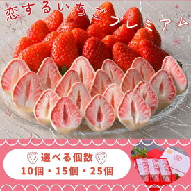 【ふるさと納税】苺が主役。 恋するいちごプレミアム 選べる 個数｜10個 15個 25個 いちご お菓子 チョコレート 特産品 栃木県 真岡市 苺 チョコ おかし おやつ お土産 ストロベリー チョコ スイーツ 送料無料 人気 かわいい おすすめ（クラウドファンディング対象）
