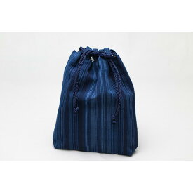 【ふるさと納税】真岡木綿「巾着袋　大」（3色よりお選びください）| 栃木県 伝統工芸品 織物 袋 手作り 贈答 贈り物 ギフト 小物 雑貨 | クラフト 民芸 織物 人気 おすすめ 送料無料