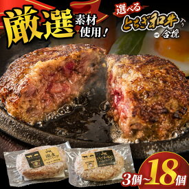 【ふるさと納税】選べる種類 グラム数 とちぎ和牛入りハンバーグ 国産ハンバーグ(1個150g) ｜矢板市 黒毛和牛 ヤシオポーク 国産 グルメ 栃木県 矢板市