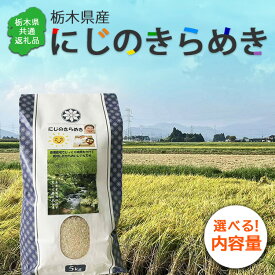 【ふるさと納税】＼選べる内容量／ 令和7年度産　栃木県産にじのきらめき 精米　栃木県共通返礼品｜米 コメ 地域おこし協力隊