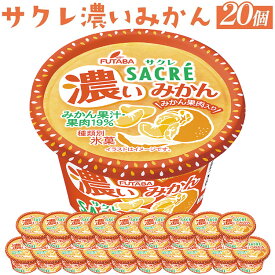 【ふるさと納税】◇期間限定◇サクレ濃いみかん 20個セット ｜ フタバ食品 アイス かき氷 デザート ※離島への配送不可
