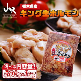 【ふるさと納税】選べる内容量！栃木県産キング生ホルモン（500g～1kg）