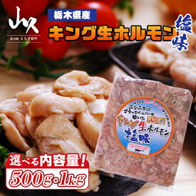 【ふるさと納税】選べる内容量！栃木県産キング生ホルモン塩味（500g～1kg）