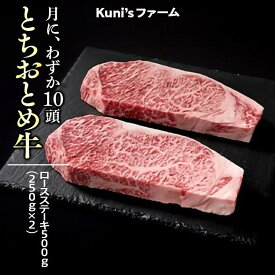 【ふるさと納税】とちおとめ牛　ロースステーキ500g(250g×2) 牛肉 ステーキ