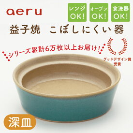【ふるさと納税】【aeru】益子焼の こぼしにくい器（深皿）(CZ003)