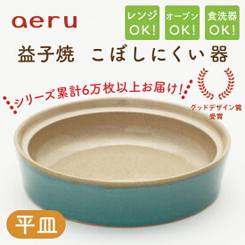 【ふるさと納税】【aeru】益子焼の こぼしにくい器（平皿）(CZ004)