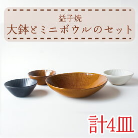 【ふるさと納税】【益子焼】大鉢とミニボウルのセット｜和洋中 3色 セット オーブン可 食洗器可 電子レンジ可（AH011）
