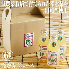 【ふるさと納税】幸あり梨ジュース 250ml×6本セット ナシジュース 果汁100％ なし ナシ フルーツ 果物 ギフト 贈り物 送料無料◇