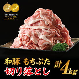 【ふるさと納税】和豚もちぶた 切り落し 4kgセット (400g×10パック) 豚肉 切り落とし 国産 栃木県壬生町◇