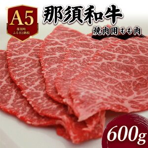 【ふるさと納税】A5 那須和牛焼肉用 600g | 牛肉 もも肉 国産 冷蔵 焼肉 霜降り 那須町 肉のあづまや 〔C-4〕