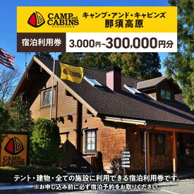 【ふるさと納税】【選べる金額】キャンプ・アンド・キャビンズ那須高原宿泊利用券 30,000円～300,000円分 ※お申込み前に必ず宿泊予約をお取りください。 ｜ キャンプアンドキャビンズ 宿泊 旅行 チケット 宿泊券 旅行券 観光 国内旅行 キャンプ アクティビティ 那須 栃木県