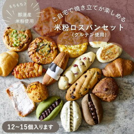 【ふるさと納税】お米のロスパンセット 12〜15個 ｜ ロスパン パン 米粉 訳あり ぱん 詰め合わせ おいしい 朝食 ベーカリー 冷凍 セット 国産 那須 栃木県 那須町〔B-117〕 ※離島への配送不可