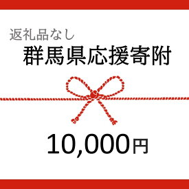 【ふるさと納税】【返礼品なし】群馬県への寄附　1口10,000円 | 群馬　群馬県　支援　応援　寄附　寄付