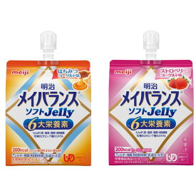 【ふるさと納税】明治メイバランスゼリーはちみつヨーグルト＆ストロベリーヨーグルト各6個 | 食品 加工食品 菓子 おかし スイーツ デザート 人気 おすすめ 送料無料
