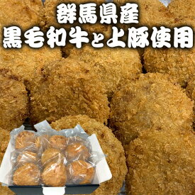 【ふるさと納税】群馬県産　黒毛和牛上モモと豚上モモのメンチカツ | 肉 お肉 にく 食品 群馬県産 人気 おすすめ 送料無料 ギフト