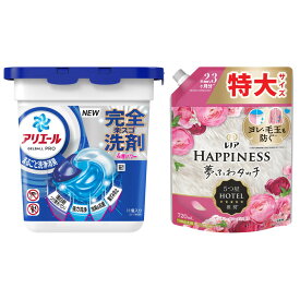 【ふるさと納税】アリエール ジェルボール プロ 本体 & レノアハピネス アンティークローズ つめかえ用720mL | 洗濯 洗剤 クリーナー 日用品 人気 おすすめ 送料無料
