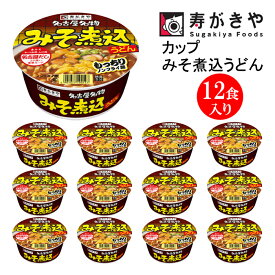 【ふるさと納税】寿がきや【名古屋といえばこれ！】カップみそ煮込うどん 1箱（12食入）ノンフライ麺使用　赤みそ みそ煮込み コク 名古屋名物 カップ麺 すがきや　カップめん　スガキヤ　即席麺