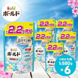 【ふるさと納税】ボールド 柔軟剤入り 洗濯洗剤 液体 爽やかおひさまとフレッシュサボンの香り 詰め替え ウルトラジャンボ 1580g×6個