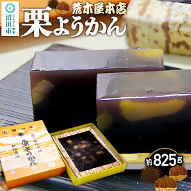 【ふるさと納税】荒木屋本店 栗ようかん 約825g