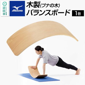 【ふるさと納税】《納期1〜3ヶ月目安》《3月31日受付終了》mizuno（ミズノ）木製バランスボード C3JETA0456 株式会社セノテック [ストレッチ 体幹 トレーニング 柔軟 全身 運動 フィットネス 運動不足 インナーマッスル コアマッスル]