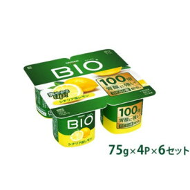 【ふるさと納税】ダノンビオ ヨーグルト シチリア産レモン 75g×4P×6セット【配送不可地域：離島】【1518334】