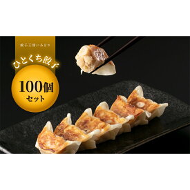 【ふるさと納税】たまねぎの甘み、ひとくち餃子100個セット 冷凍 焼餃子 水餃子 中華 ぎょうざ ギョーザ お弁当 おかず F4H-0221