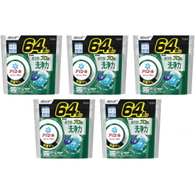 【ふるさと納税】P&G　　アリエール　ジェルボールプロ部屋干し用　つめかえメガジャンボサイズ(64個入)5個セット【1491072】