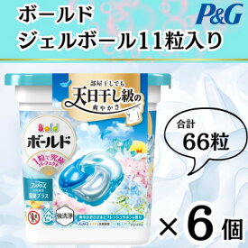 【ふるさと納税】ボールド洗濯洗剤ジェルボール4D 爽やかフレッシュフラワーサボンの香り11粒入り×6個(合計66粒)【1610083】