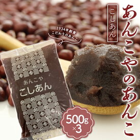 【ふるさと納税】 1934年創業　あんこやのあんこ　こしあん F21E-081