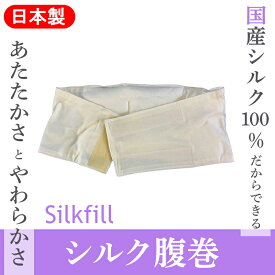 【ふるさと納税】【151】手洗いOK　群馬県産シルクわたの腹巻