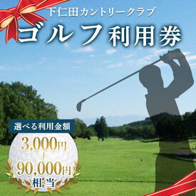 【ふるさと納税】下仁田カントリークラブで使えるゴルフ利用券 チケット 体験 健康 スポーツ ゴルフ券 群馬県 下仁田町 F21K-203var