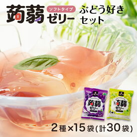【ふるさと納税】180粒入り！下仁田の蒟蒻ゼリーソフトタイプ2種 ぶどう好きセット（2種×15袋6粒入り） F21K-370