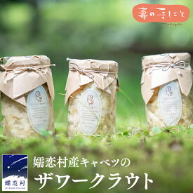 【ふるさと納税】 ≪ レビューキャンペーン ≫【 熨斗 対応品 】 ザワークラウト3本セット 妻の手しごと 熨斗 お歳暮 お中元 無地熨斗 妻の手しごと 国産 惣菜 弁当 お弁当 詰め合わせ 漬物 漬け物 発酵食品 腸活 ギフト 贈答