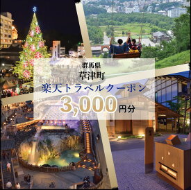 【ふるさと納税】群馬県草津町の対象施設で使える楽天トラベルクーポン 寄附額10,000円（クーポン3,000円分）｜観光 旅行 旅行券 宿泊 宿泊券 ふるさと納税 草津 草津温泉 電子クーポン 楽天トラベル宿泊予約