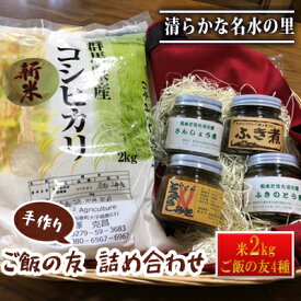 【ふるさと納税】天然素材のご飯の友 詰め合わせ　【お米・コシヒカリ・加工食品】