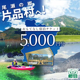 【ふるさと納税】 尾瀬の郷 片品村 いい旅かたしな おもてなし宿泊チケット 1冊 5,000円分 尾瀬 旅行 旅行券 宿泊 宿泊券 トラベル トラベルクーポン 観光