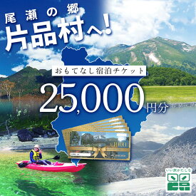 【ふるさと納税】 尾瀬の郷 片品村 いい旅かたしな おもてなし宿泊チケット 5冊 25,000円分 尾瀬 旅行 旅行券 宿泊 宿泊券 トラベル トラベルクーポン 観光