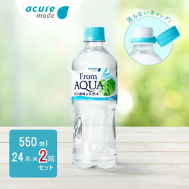 【ふるさと納税】 水　天然水　谷川連峰　From AQUA　フロムアクア　500ml以上 【JR東日本クロスステーション　ウォータービジネスカンパニー】From AQUA 谷川連峰の天然水　550ml×24本×2箱