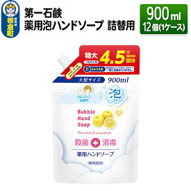 【ふるさと納税】第一石鹸 薬用泡ハンドソープ 詰替用 900ml×12個（1ケース）